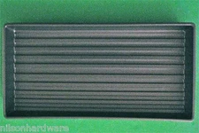 (5)- Black Plastic Solid Bottom Plant Tray Seed Starting Seedling Peat Pot 11x22