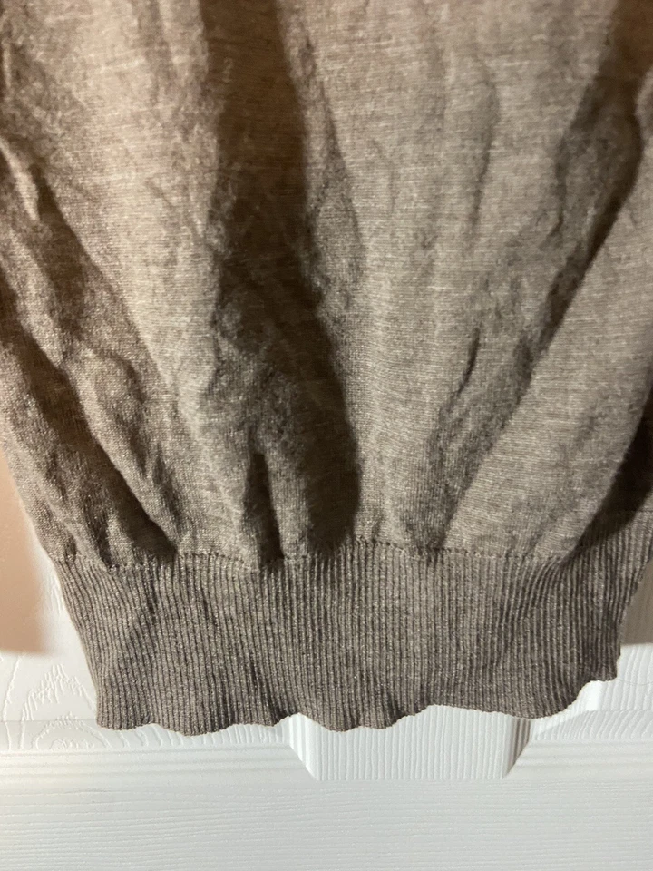 Ограниченный кабель трикотажа шерсти мериноса черепаха шеи длинным рукавом свитер рубашка SZ med - Изображение 4 из 4