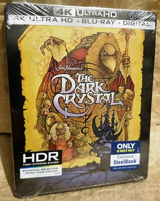 THE DARK CRYSTAL (1982) 4K UHD HDR + Bluray BestBuy Limited Edition STEELBOOK