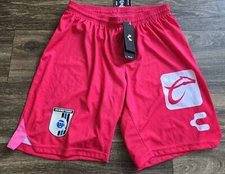 NWT Charly Club Querétaro Gallos Blancos Goalkeeper Match Shorts Pink Size Small