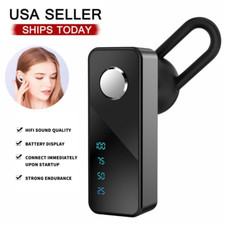 Bluetooth 5.2 Earpiece Wireless Headset Driving Trucker Earbuds Noise Cancelling