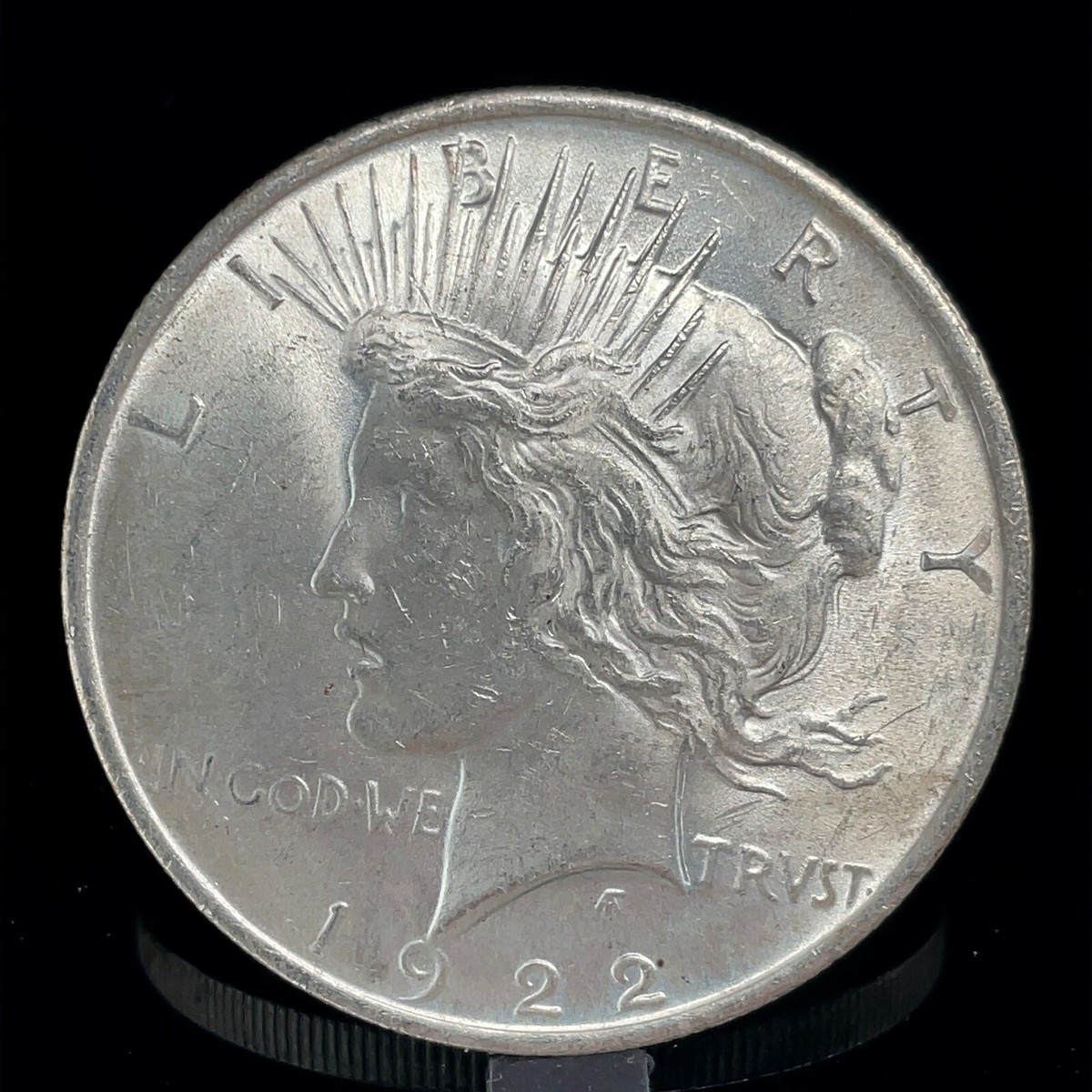 コレクション 1922 Silver Peace Dollar CAC UNC DETAILS 1922 Peace Dollar BU Uncirculated Mint State 90% Silver US Coin