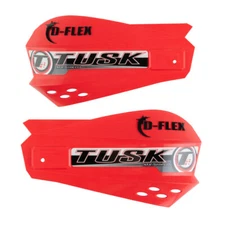 Tusk MX D Flex Replacement Plastic Hand Shields Red D-Flex Hand Guards