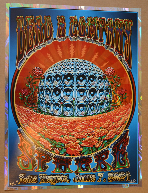 GRATEFUL DEAD - FOIL - ARTIST EDITION -JUNE 7 2024 - SPHERE