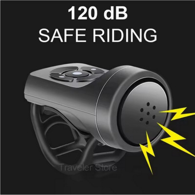 Hupe Fahrrad Horn klingel Warnton Signal 120 dB Mountain USB Lade E-Bike Roller