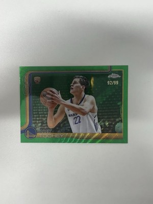 2025-26 Topps Chrome Alex Toohey Green Wave Refractor /99 Rookie RC #298