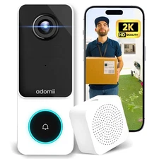 Wireless Video Doorbell Camera - Clear 3MP Video WiFi Door Camera - AI Powere...