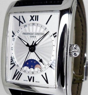 FREDERIQUE CONSTANT FC-330MS4MC6 Carree Moonphase Date Auto Watch box booklet