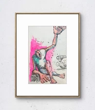 Random Sketchbook Pages: Car Problems :Paper: 6x19 Unique Neo-Expressionism