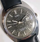 Vintage  Mens 1976 Viscount Timex Camo Dial Automatic  watch  serviced M31 Runs