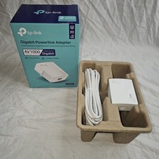 TP-Link AV1000 Powerline Ethernet Adapter TL-PA7017P W/ Ethernet Cable MINT