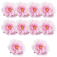 10 Pcs Peonies Artificial Flower Heads,5.12 inch Fake Peonies Silk Peonies fo...