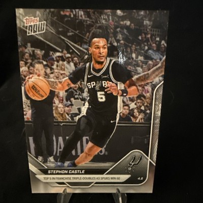 Stephon Castle 5th Triple Double - 2026 NBA Topps NOW San Antonio Spurs UCONN