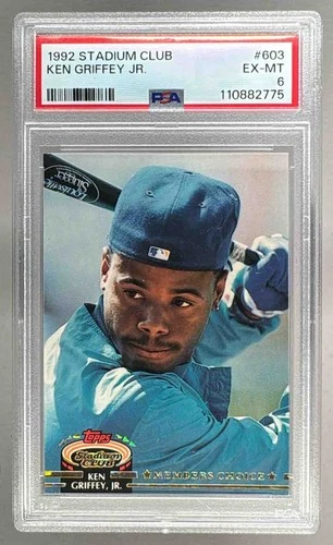 110882775 Ken Griffey Jr 1992 Topps Stadium Club #603 PSA 6