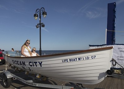 Ocean City New Jersey 2017 Baby Parade Lifeboat Float Boardwalk Crowners