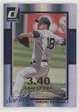 2014 Panini Donruss Gold Career Stat Line 96/340 Hiroki Kuroda #168 7at