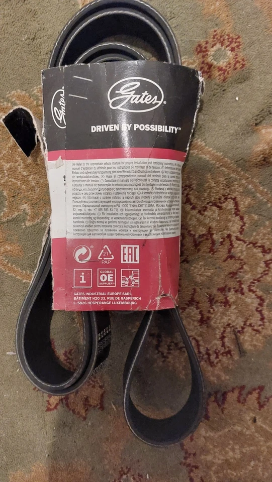 Cinturón acanalado en V GATES 8PK2093 para Land Rover Discovery Range Rover Sport Foto 2 de 2