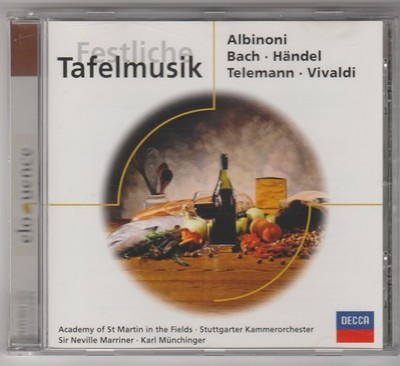 CD Festliche Tafelmusik - Albinoni - Bach - Händel - Telemann - Vivaldi