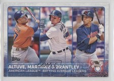 2015 Topps League Leaders Jose Altuve Victor Martinez Michael Brantley #2 0f6