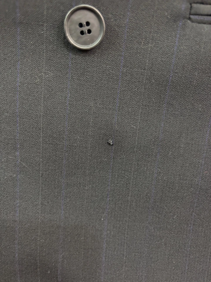 Chaqueta Blazer Abrigo Deportivo De Colección Yves Saint Laurent 44R Carbón Doble Pecho Foto 3 de 4