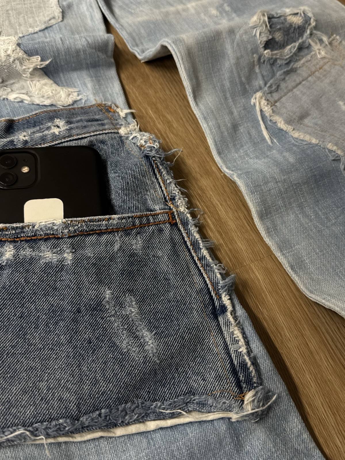 Archive Patchwork Jeans W28 L34 Reconstructed Des… - image 9