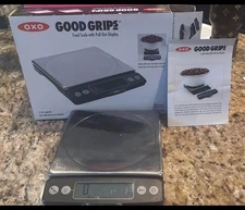 OXO 11214800 Good 11lbs Grips Stainless Steel Digital Scale - Black