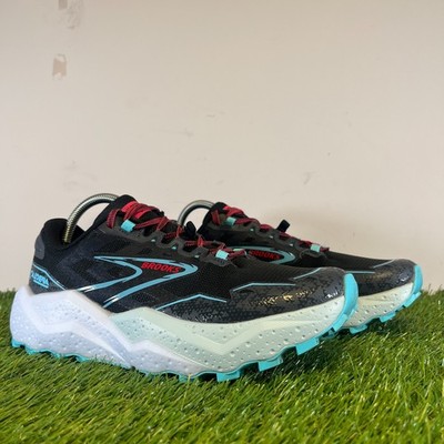 Brooks Turnschuhe Damengröße 8 schwarz Caldera 7 Schnürschuhe Walking Laufschuhe
