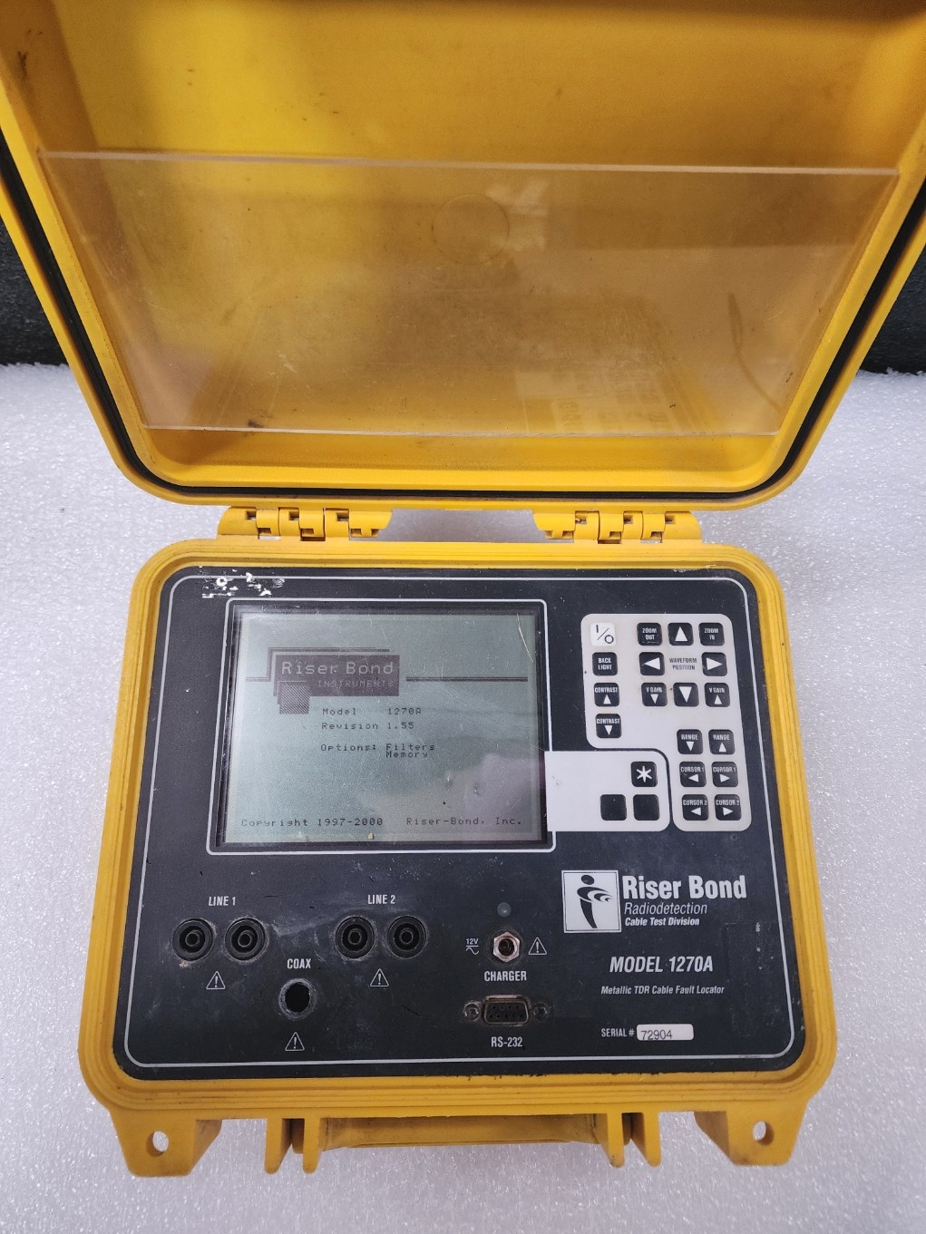 RISER BOND 1270A Metallic TDR Cable Fault Locator Unit #2 READ!
