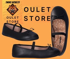 Wonder Nation BIG Girls size 6 Bow Ballet Flats color Black NEW