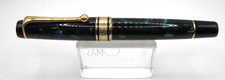 *AURORA OPTIMA* FOUNTAIN PEN -AUROLOIDE VERDE MARMORIZZATO-pennino M - 14 kt