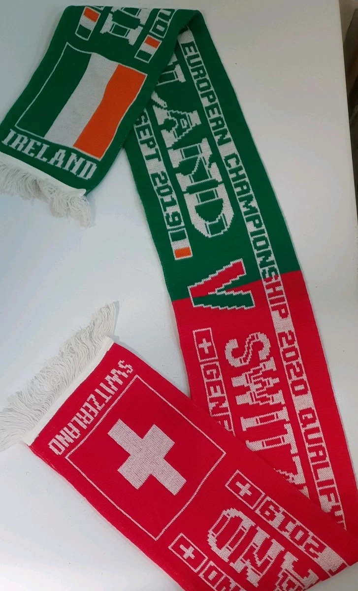 Écharpe UEFA Euro 2016 Irlande – Vintage Football – Neuve Avec étiquette
