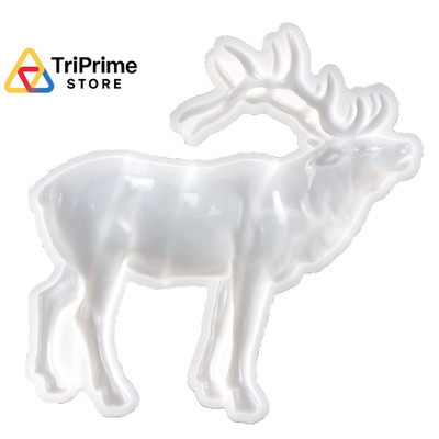 YZYDF 3D Elk Silicone Molds Animal Resin Mold Large As Pic Shows, Clear