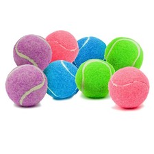 Mini Tennis Balls for Dogs 1.5 Inch - No Squeak Blue, Green, Pink, Purple