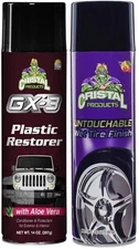 Cristal Products Untouchable Wet Tire Finish Bundle with GX-3 Plastic...