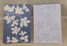 14 Pc 2007 Peter Pauper Press FLORAL SILOUETTE Note Cards & 15 Envelopes - NEW