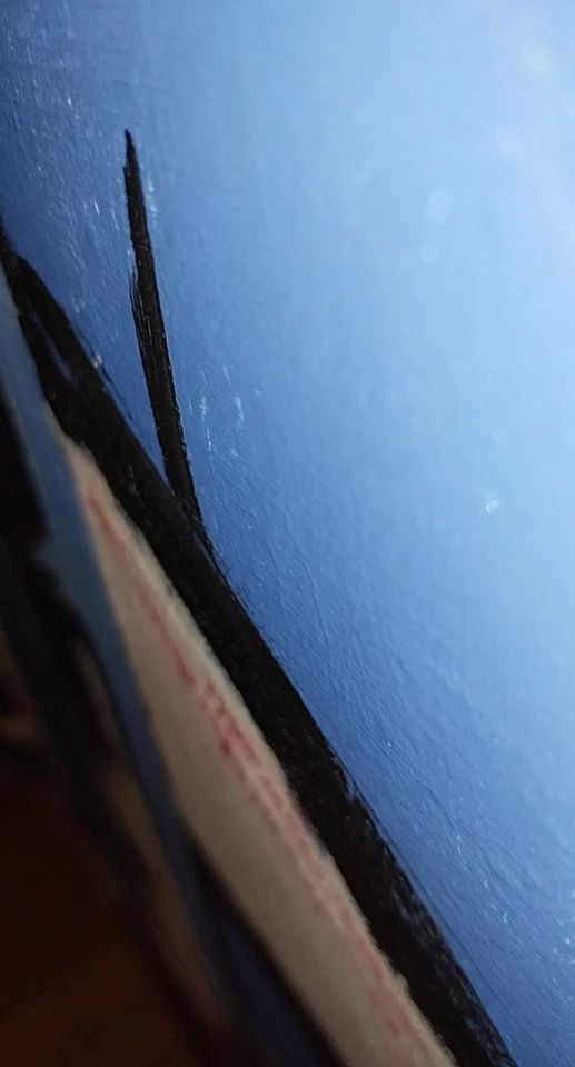 Unsigned Painting Abstract Expressionism Cubist - after Jo Cain - 22" x 32" Nice - Image 4 of 4