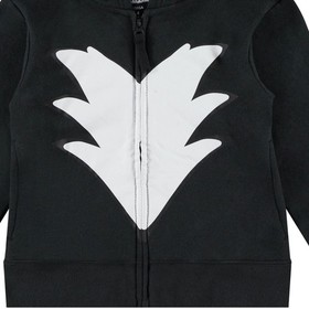 SEGA Big Sonic The Hedgehog Shadow Costume Zip Up Fleece Hoodie-Boys 4-20