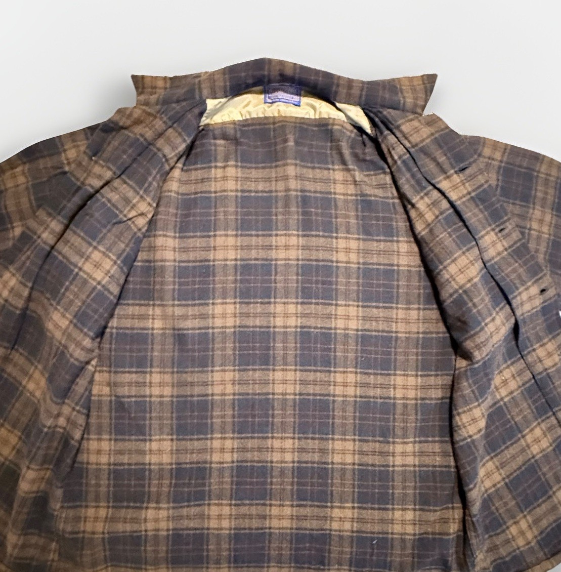 Vintage Pendleton Loop Collar Wool Board Shirt Pl… - image 4