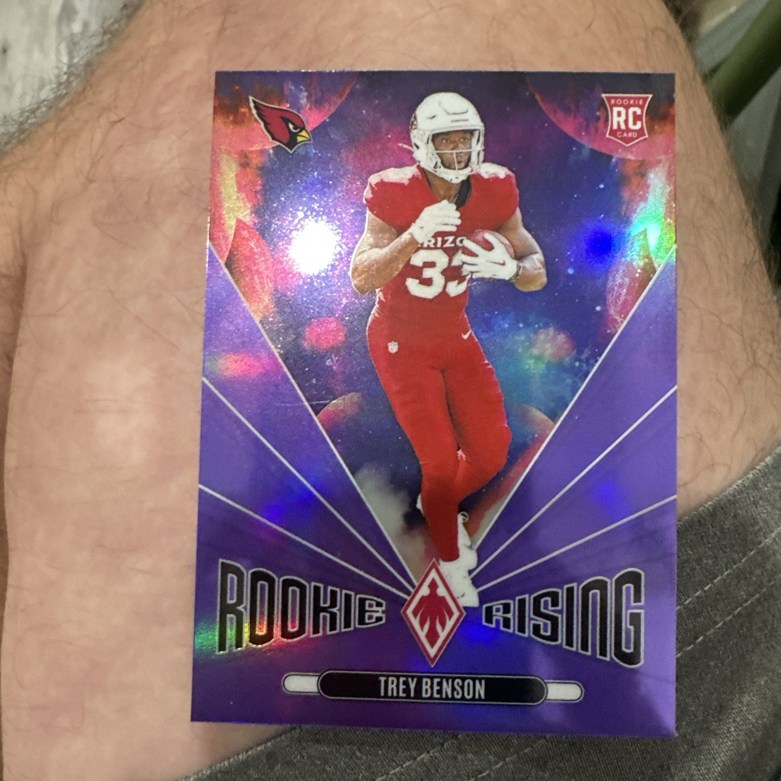 2024 Panini Phoenix - Rookie Rising Trey Benson #RR-TBN Purple (RC)