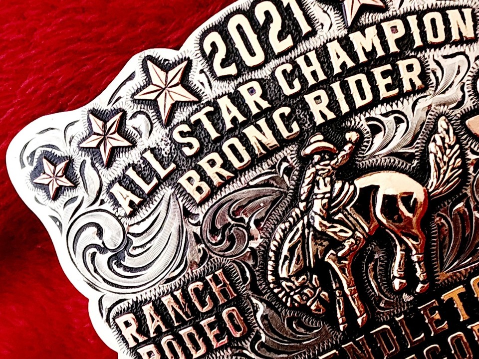 Rodeo Trophy Buckle Championship☆Pendleton Oregan Bronc Riding☆2021 ...