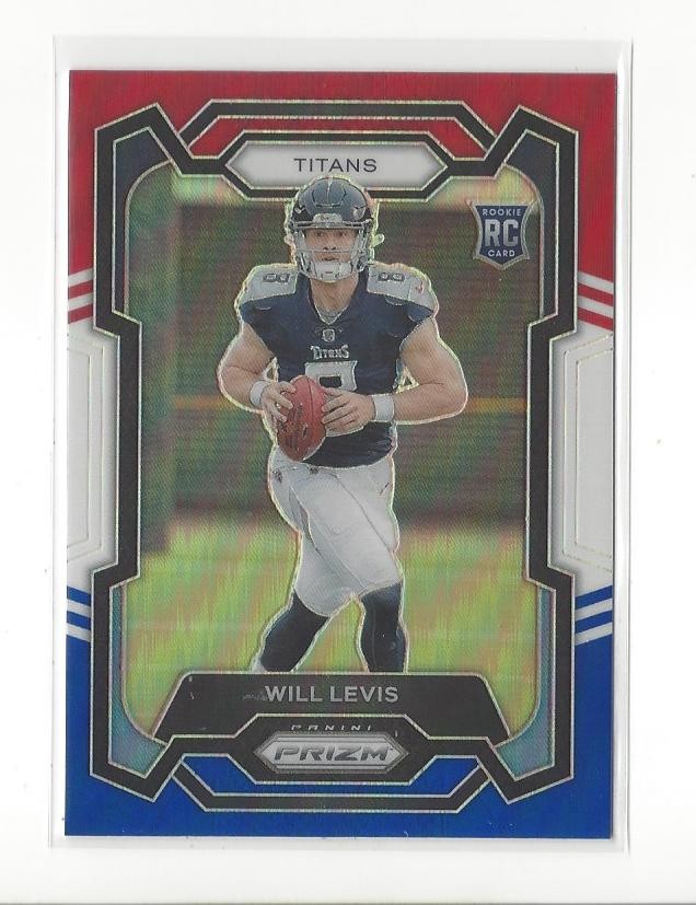 2023 Panini Prizm Prizms Red White and Blue #397 Will Levis RC Rookie Titans