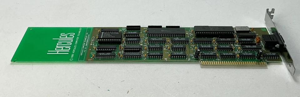 Tarjeta a color vintage Hercules GB200 CGA IBM PC XT 8 bits ISA sin probar 1985 Foto 2 de 4