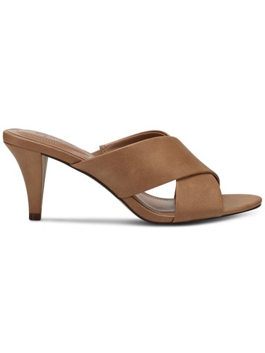 STYLE & COMPANY Womens Brown Patriciaa Toe Cone Heel Slip On Heeled Sandal 10 M