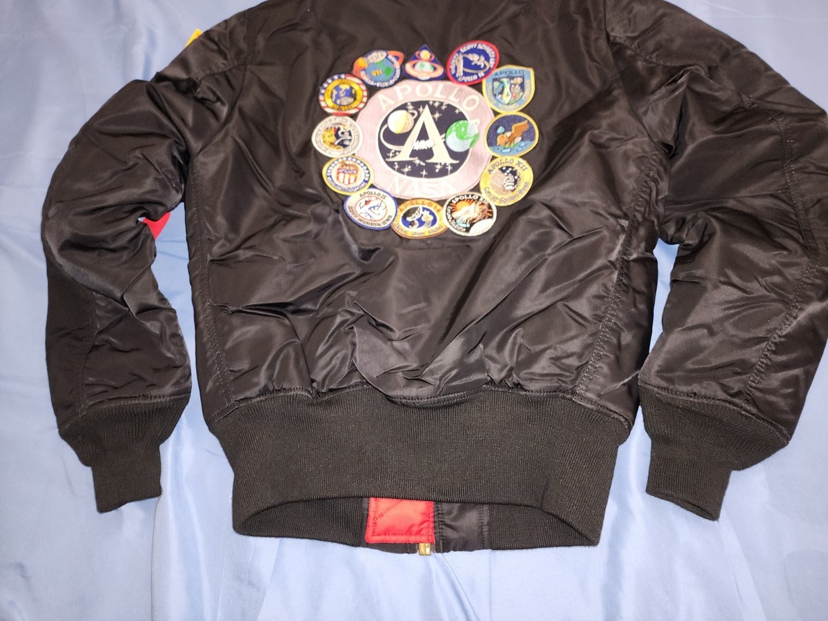ALPHA INDUSTRIES MA-1 FLYERS APOLLO II NASA REVERSIBLE BOMBER