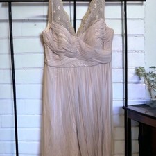 Anthropologie BHLDN Hitherto Sleeveless Lace FLEUR Lavender Cocktail Gown