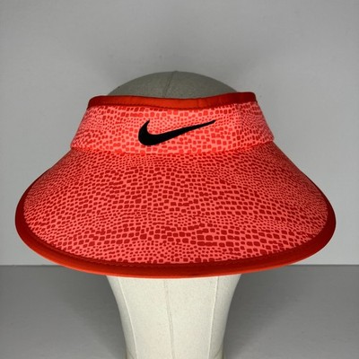 Nike Women's Big Bill Zebra Visor Hat Pink Red Golf