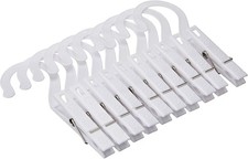 Fox Run Set of 10 Plastic Laundry Hooks