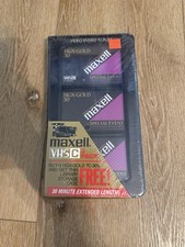 Maxell Camcorder HGX-Gold Videocassette 3 Pack VHS-C Tapes TC-30 Sealed- NEW