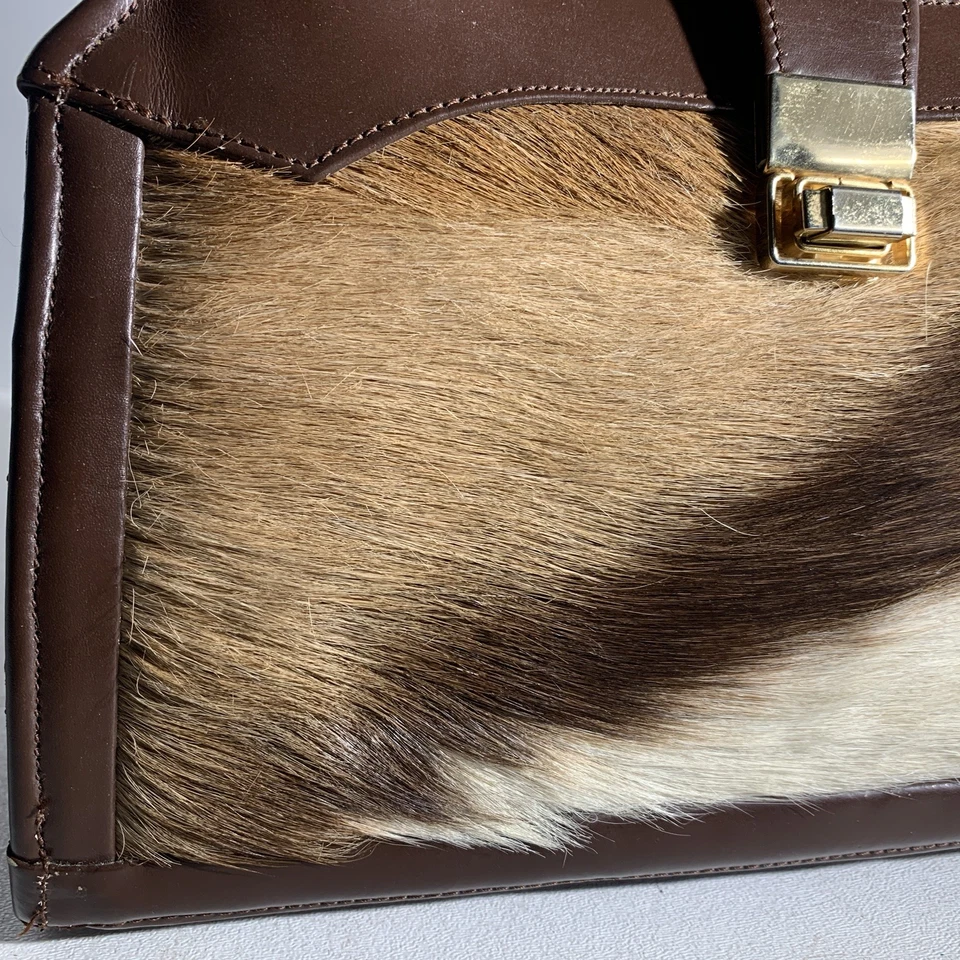 Bolso de Mano Vintage Zimmermann Taxidermia Nairobi Africano Springbok Antílope Foto 3 de 4