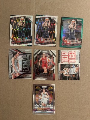 2025 PANINI PRIZM CAITLIN CLARK WHITE SEISMIC GREEN FRACTAL GROOVY TOP TIER
